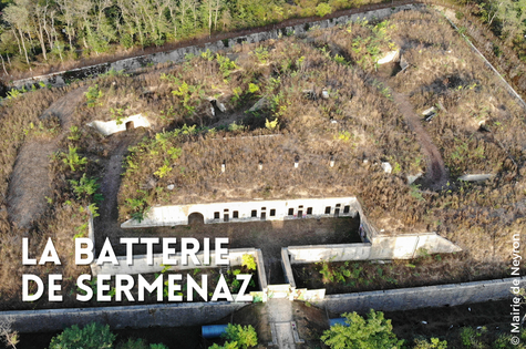 Vignette de la batterie de Sermenaz à Neyron près de Lyon