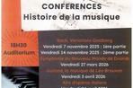 "Les RDV de la musique": conférences Histoire de la musique avec l'Histoire de la musique